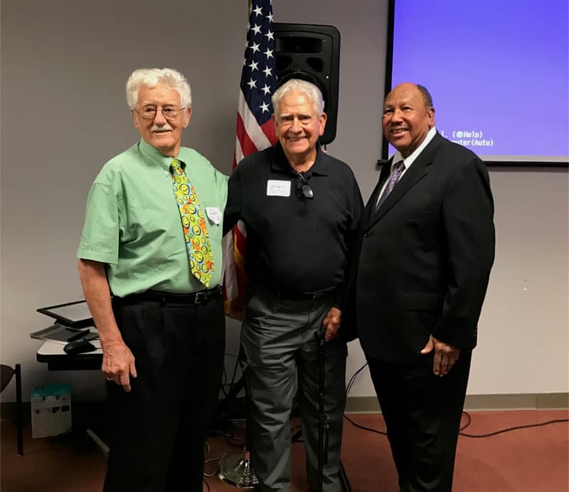 Dr. Harry Stille, Jim Collins, and Dr. Albert Neal (only three Lifetime Service Award winners)